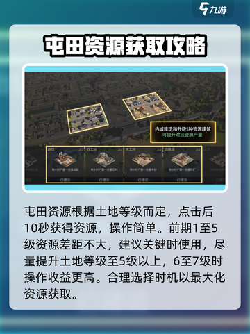 三国谋定天下🔥屯田玩法大揭秘，快速提升资源数量！截图3
