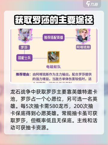 龙石战争罗莎怎么玩介绍截图3
