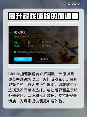 双人成行⚡加速器必备！不卡顿神器分享🎮截图3