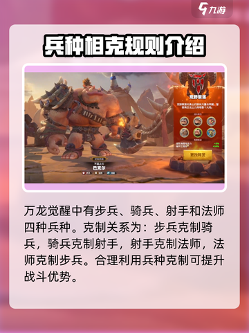 万龙觉醒🔥兵种克制全解析，掌握规则轻松取胜！截图2