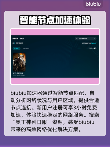 奥丁神判日服⚡加速器节点分享玩游戏必备！截图2