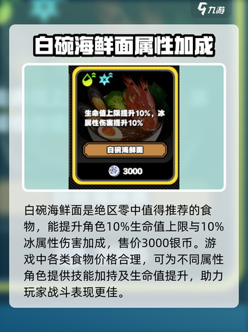 绝区零食物大起底！💥游戏内最强食物推荐🔥截图4