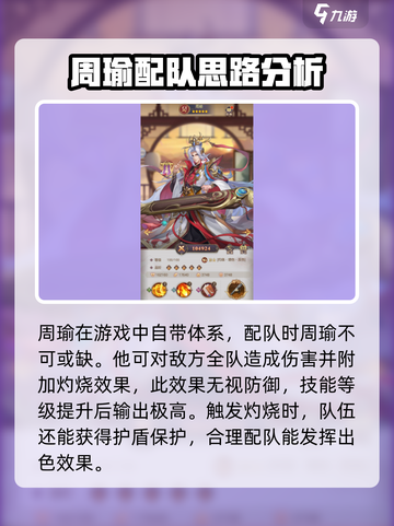幻想名将录周瑜阵容怎么搭配介绍截图2