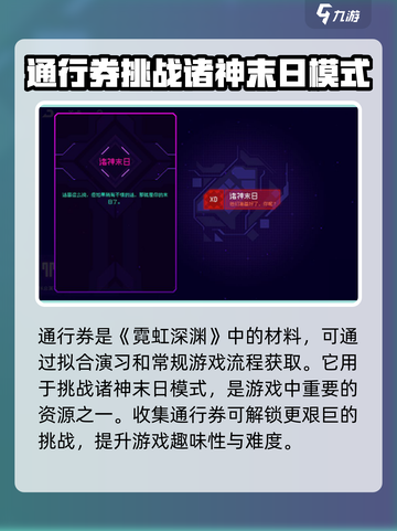 霓虹深渊无限通行券有什么用介绍截图2