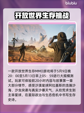 沙丘觉醒测试版时间内容大曝光！🎮🔥截图3