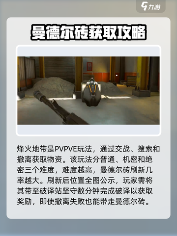 三角洲行动🔥曼德尔砖获取全攻略💎截图2