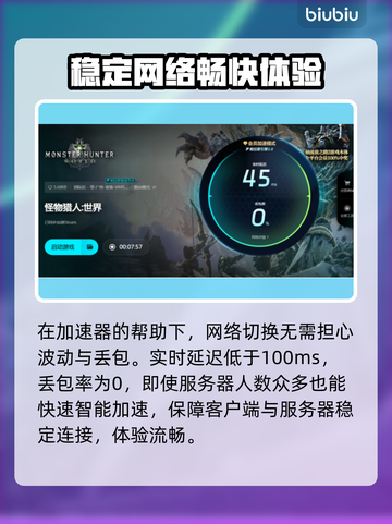怪物猎人世界🔥加速器推荐，玩游戏必备！截图5