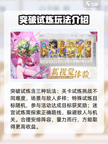 圣斗士星矢重生🔥突破试炼模式玩法全揭秘！截图2