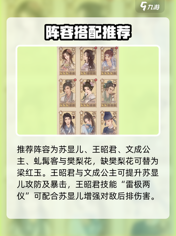 🎮这城有良田苏显儿阵容搭配太强了！截图2