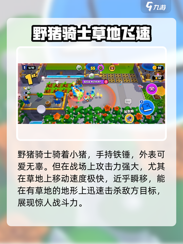 爆裂小队🔥野猪骑士强度解析与玩法攻略！截图2