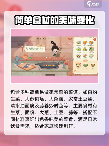 【淡墨水云乡】一级菜谱配方大曝光！🔥游戏玩家必看✨截图2