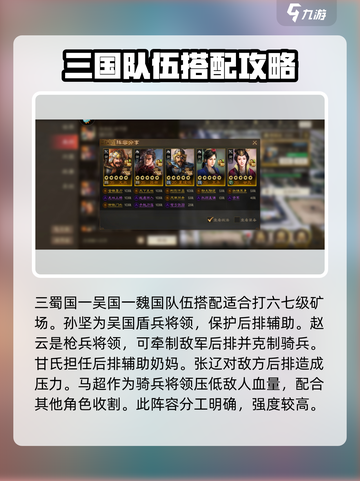 三国志战棋版最强阵容搭配推荐介绍截图2