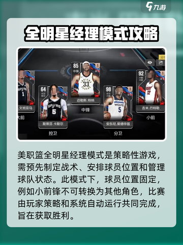 美职篮全明星经理模式怎么玩介绍截图2