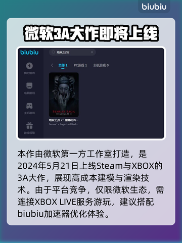 地狱之刃2🔥加速器推荐，玩手游必备！截图2