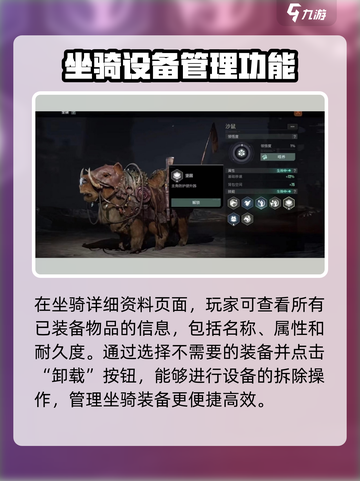 破碎之地🔥坐骑装备怎么取消？一键教程来了！截图3