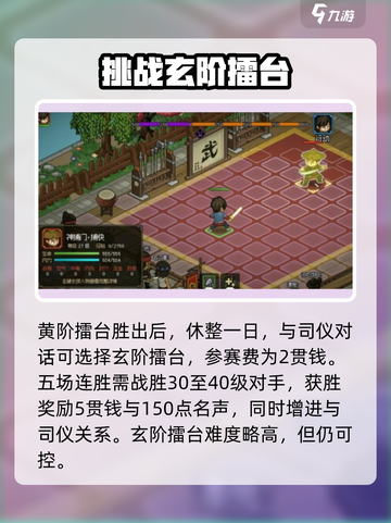 大侠立志传风云擂任务攻略介绍截图3