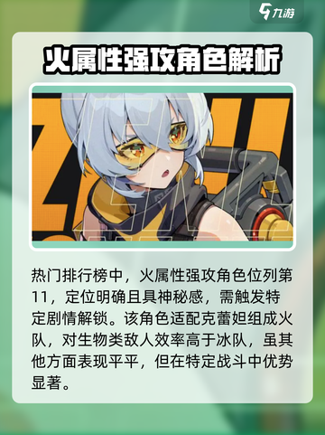 绝区零开服角色热度榜介绍截图4