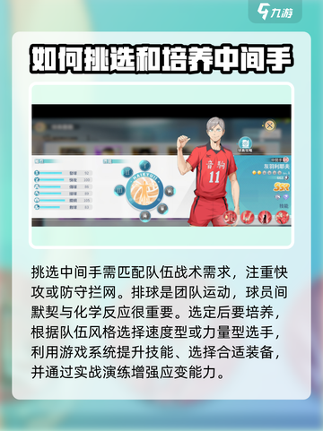 排球少年手游中间手怎么选介绍截图4
