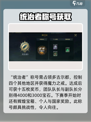 指环王🔥纷争赛季称号获取秘籍💎截图2