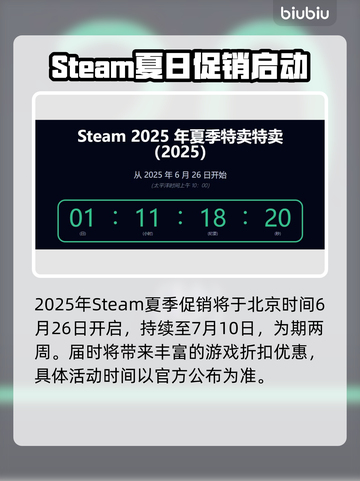 🔥Steam夏促2025时间曝光！⏰🎮截图2
