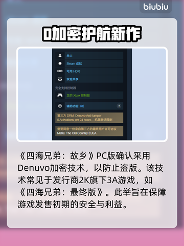 《四海兄弟：故乡》D加密争议💥游戏性能受影响？🎮截图2