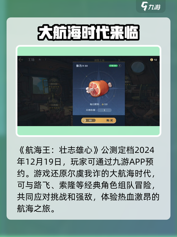 航海王壮志雄心什么时候公测介绍截图2