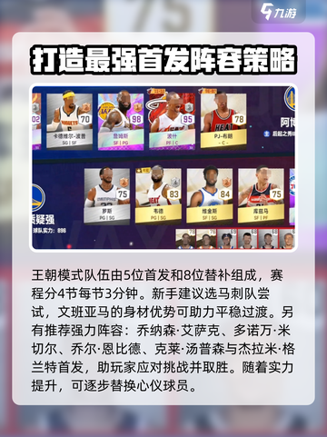 美职篮全明星王朝排位怎么玩介绍截图2