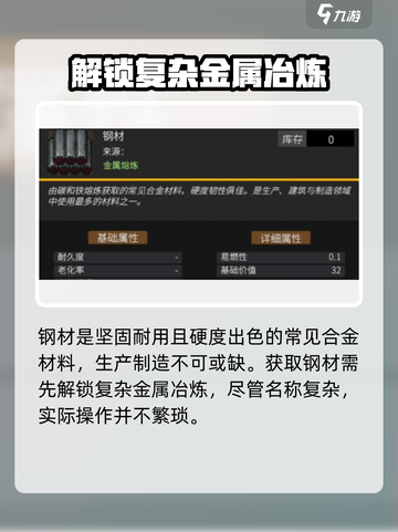 秩序新曙光钢材如何获取介绍截图2