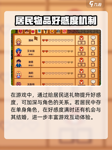 星露谷物语居民喜好大全介绍截图2