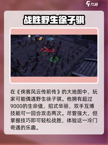 侠客风云传前传野生徐子骐怎么打介绍截图3