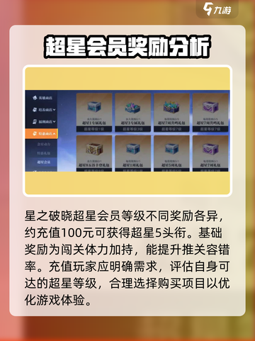星之破晓💥超星5贵族充多少？详细解析来了！截图4