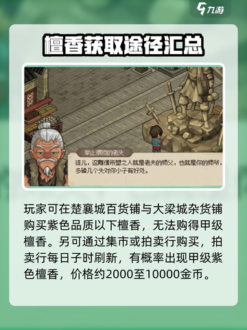 大侠立志传🔥檀香获取全攻略，快速入手秘籍！截图2