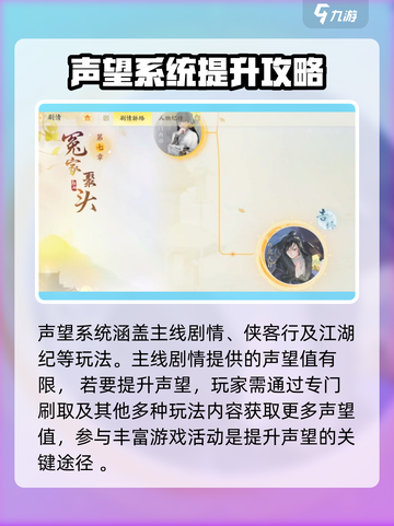 射雕手游声望系统介绍介绍截图2