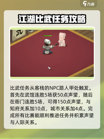 大侠立志传楚襄城比武怎么玩介绍截图2