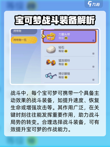 宝可梦大集结装备有哪些介绍截图4