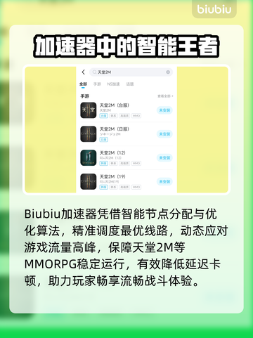 🎮天堂2M加速器选择+卡顿解决全攻略！截图3