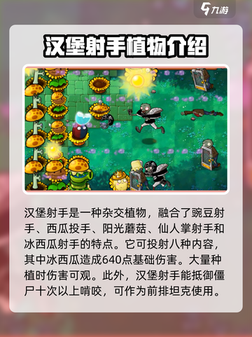 植物大战僵尸🔥汉堡射手杂交版来袭！ Zombies小游戏全新体验截图3