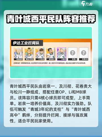 排球少年手游🔥开服必看！超强配队推荐✨截图3
