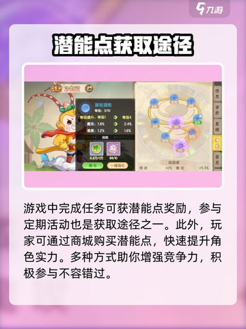 西普大陆手游潜能怎么点介绍截图2