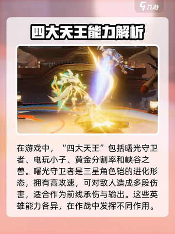 星之破晓四大天王是谁介绍截图2