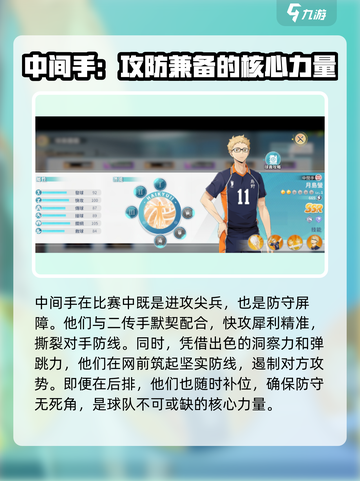 排球少年手游中间手怎么选介绍截图2