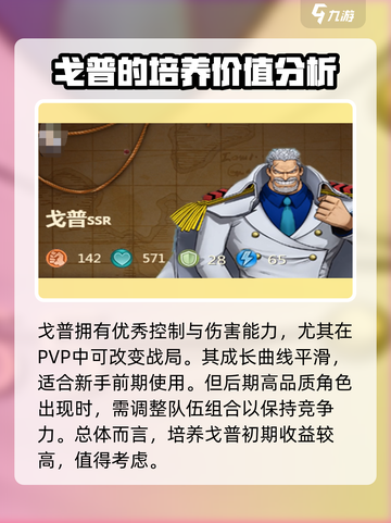 航海王燃烧意志戈普值得培养吗介绍截图3