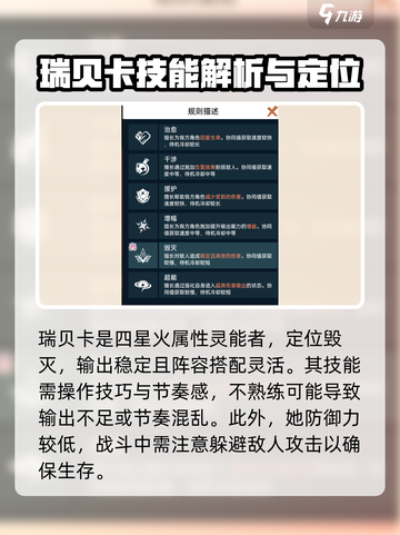 飞跃虹镜瑞贝卡🔥技能强度分析来了！游戏党必看✨截图2