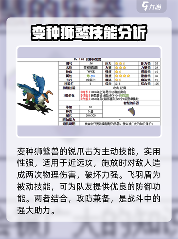 魔力宝贝复兴🔥变种狮鹫兽超强攻略🌟截图3
