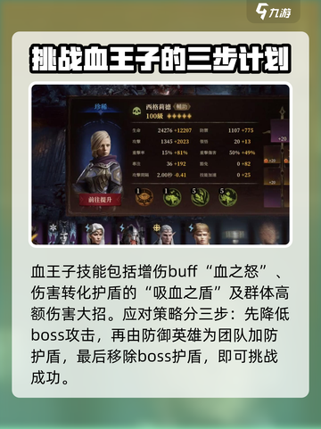龙息神寂：血王子打法解析，一键制胜🔥截图3