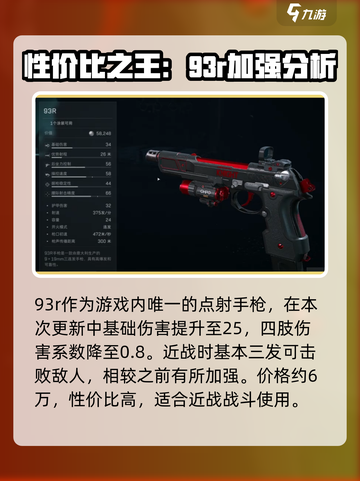 三角洲行动93R手枪介绍介绍截图2