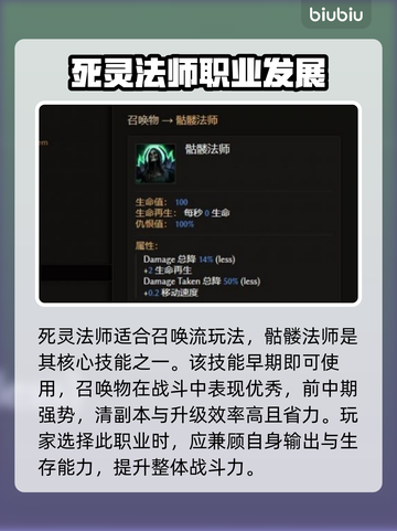 最后纪元🔥骷髅法师技能装备全解析！💎截图2