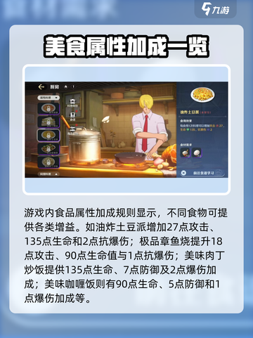 航海王壮志雄心属性料理有哪些介绍截图4