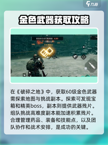 破碎之地60级金色武器有哪些介绍截图4