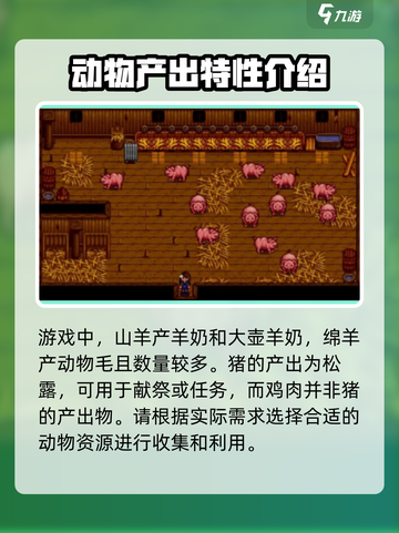 星露谷物语动物收益表一览介绍截图4
